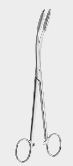 Затискач ГРОССА – МАЙЄРА (GROSS MAIER) з кремальєрою, (вигнутий) 20см (cm). Бренд: Zepf (Зепф).